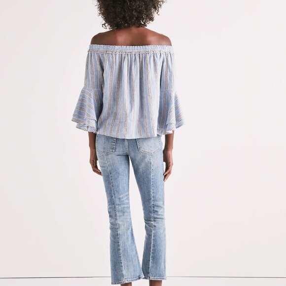 Lucky Brand Off Shoulder Stripe Top - Picture 3 of 3